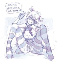 crossdressing cum_in_pussy cuntboy cuntboy_only femboy glasses heart-shaped_pupils ike_eveland illyseed intersex legs_apart nijisanji nijisanji_en peace_sign pussy sailor_uniform sketch skirt smile smiling_at_viewer spread_legs stockings striped_legwear tights twintails virtual_youtuber