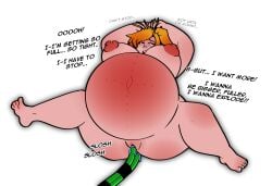 close_to_bursting hose_inflation hyper_belly ready_to_pop red_belly tagme tagme_(artist)