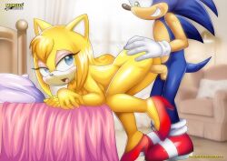 1boy 1girls anthro ass balls bbmbbf blush breasts cheating cheating_girlfriend female male male/female mobius_unleashed nude open_mouth palcomix penis sega sex sonic_(series) sonic_the_hedgehog sonic_the_hedgehog_(series) teeth tongue zooey_the_fox