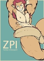 big_penis boner erection lion-o male_only nude solo solo_male thundercats thundercats_2011 zenpei zenpei4