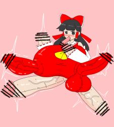 balls breast_balls fully_clothed heptaphallia multi_genitalia multi_penis noto858 penis penis_arm penis_leg penis_limb penis_nipples penis_tongue reimu_hakurei touhou unusual_genitalia_placement unusual_penis_placement what