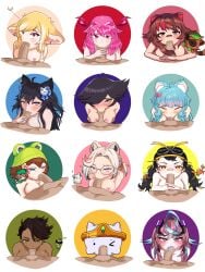 11girls 1boy 2d :>= animal_ears anonymous_artist black_hair blowjob blue_and_pink_eyes blue_eyes blue_hair blush breasts brown_hair cat_ears catgirl cheek_bulge chessivt crocodile_girl dark-skinned_female dark_hair dark_skin deepthroat domestic_cat emikukis erection feline fellatio female fennec_girl fox_ears freckles frog_girl frog_hat funabyvt furry_ears green_eyes handjob hetto_detto hispanic_virtual_youtuber horn human humanoid karmavt latam_virtual_youtuber licking_penis light-skinned_female light_skin long_penis looking_at_viewer mechs mole mole_under_eye mole_under_mouth mouse_ears mouse_girl multicolored_hair nipples nott_vt oral orange_eyes owozu paizufella paizuri peikovt penguin_girl penguin_hat penis_lick pink_eyes pink_hair playing_penis_like_flute playing_skinflute pov raccoon raccoon_ears raccoon_girl rakkun red_eyes ring saliva shubyuwu silly_cats sirivt spider_girl tanuki tanuki_girl tongue tongue_out two_tone_hair vanyavt virtual_youtuber vtuber vtuberfanart white_hair yellow_eyes youtube youtube_hispanic youtuber youtuber_girl