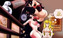 1futa 2girls areolae ass big_ass big_penis black_hair blake_belladonna blonde_hair breasts cheating cucked_by_futa cucked_by_girlfriend cucked_by_mother cuckold cuckquean dialogue dinotits english_text erection fellatio female functionally_nude futa futa_on_female futanari human light-skinned_futanari light_skin milf netorare netorase nipples ntr nude oral penis raven_branwen rwby sex size_worship text thighhighs uncensored wanted_poster yang_xiao_long