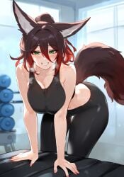 ai_generated fox fox_ears fox_girl fox_tail honkai:_star_rail honkai_(series) stable_diffusion tagme tingyun_(honkai:_star_rail) truck_kun