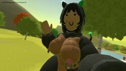 black_hair breasts ear nipple_piercing nipples rec_room rec_room_avatar recroom recroom-nsfw