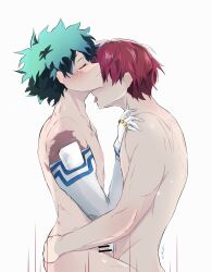 2boys anal completely_nude curly_hair deku freckles frizzy_hair gay green_hair izuku_midoriya muscles my_hero_academia nude penetration red_hair scar sex shounen_jump shouto_todoroki two_colored_hair white_hair yaoi