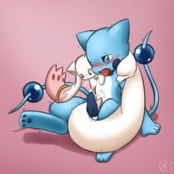 1:1 2013 2_tails 3_toes 4_fingers ambiguous_gender anthro anthro_on_feral blue_body blue_ears blue_eyes blue_fur blue_pawpads blue_penis blue_tail blush blush_lines bodily_fluids collar collar_only cum cumshot digitigrade dragonair dragonchu_(character) duo ejaculation erection fan_character feet feral fingers fur generation_1_pokemon genital_fluids genitals hybrid incubator_(puella_magi) kyuubee larger_male legendary_pokemon long_tail looking_at_another's_penis looking_at_genitalia looking_at_penis looking_pleasured mahou_shoujo_madoka_magica male male/ambiguous mew_(pokemon) motion_lines multi_tail multicolored_body multicolored_fur nintendo nude nude_anthro nude_male orgasm orgasm_face pawpads penis pikachu pink_background pokemon pokemon_(species) puella_magi red_blush red_tongue semi-anthro sex signature simple_background sitting size_difference smaller_ambiguous tail tail_around_penis tail_fetish tail_play tail_sex tailjob tapering_penis toes tongue tongue_out two_tone_body two_tone_fur vavacung white_body white_ears white_fur white_tail zoophilia