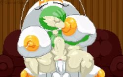 1futa 1girls animated ass big_balls breast_sucking breastfeeding breastfeeding_during_sex breasts drinking_milk futa_on_female futanari gardevoir huge_breasts huge_cock jiggle lactation pheromosa pokemon pokemon_(species) sex spinneborg stomach_bulge