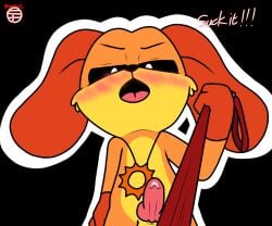 anthro anthro_on_anthro anthro_only canine critters_(poppy_playtime) dog dogday dogday_(poppy_playtime) doggy domestic_dog furry_only male no_humans orange_fur orange_skin poppy_playtime poppy_playtime_(chapter_3) sex smiling_critters solo tagme