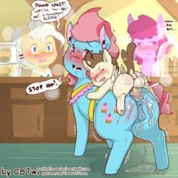 1:1_aspect_ratio age_difference anal animal_genitalia anus ass being_watched berry_punch_(mlp) blush closed_eyes cold-blooded-twilight cum cum_on_ass cup_cake_(mlp) cutie_mark dialogue earth_pony english_text equine eyewear female female_feral feral feral_raped food forced friendship_is_magic group high_resolution hooves horse incest licking licking_lips male male_penetrating mammal mayor_mare_(mlp) medial_ring mother mother_and_son my_little_pony nakadashi on_top open_mouth parent penetration penis pony pound_cake_(mlp) public rape sex size_difference son straight sweat testicles text tongue tongue_out underhoof vagina wings young