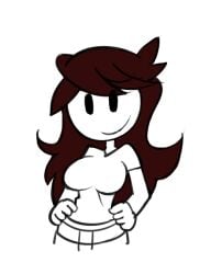 1girls 2010s 2017 animated areolae big_breasts blush breasts brown_hair clothed clothed_female clothing color female female_only gif jaiden jaiden_animations pink_nipples shirt_lift solo solo_female solo_focus tagme tongue tongue_out undressing youtube youtuber youtuber_girl