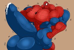 abs biceps bodybuilder bulge furry greggrth hyper hyper_balls hyper_bulge hyper_genitalia hyper_muscles hyper_penis hyper_testicles male male_focus male_only marvel muscle muscles muscular muscular_arms muscular_legs muscular_male muscular_thighs nipples pecs spider-man