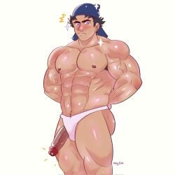 bara himbocatto kusuriya_no_hitorigoto lihaku_(kusuriya_no_hitorigoto) male male_only muscle muscles muscular muscular_male solo solo_male