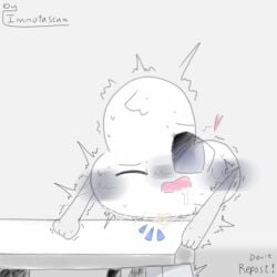 1:1 anthro anthro_only drooling ecstasy gale_(swwi) heart humping imnotascam masturbation msm orgasm pleasure solo something_went_wrong_island_(fanmade_msm_by_bombotmsm) sweat table table_humping thrusting tremble_spikes