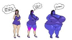 1oddbear big_breasts blueberry_inflation breasts final_fantasy final_fantasy_vii huge_breasts inflation thick_thighs tifa_lockhart wide_hips