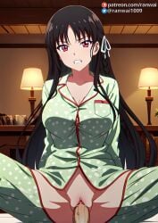 ai_generated anime bondage classroom_of_the_elite cowgirl_position horikita_suzune large_breasts pajamas pussy ranwai sex stable_diffusion uncensored vaginal_penetration youkoso_jitsuryoku_shijou_shugi_no_kyoushitsu_e