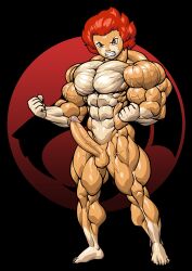 abs anthro balls biceps big_muscles big_penis claws erect_penis erection large_muscles lion-o male muscles muscular muscular_anthro muscular_arms muscular_legs muscular_male muscular_thighs pecs penis pokkuti testicles thundercats