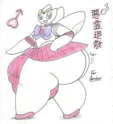 anthro ass big_ass big_bulge big_butt bubble_butt bulge chasey_ultra_beast_goodra cosplay femboy generation_2_pokemon girly hi_res huge_ass huge_bulge huge_butt hyper hyper_ass hyper_bulge hyper_butt large_ass male nintendo no_humans non-human pokemon pokemon_(species) shaking_butt simple_background solo thick_thighs togetic toony wide_hips wolfespada