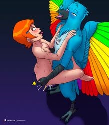 ben_10 bird blush breasts cartoon_network commission corruption cousin cousins cum_in_pussy female fur furry gwen_tennyson human magic mammal mind_control patreon photoshop red_hair ritual sex shadow2007x sweat tolarix tongue_out