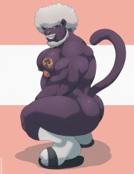 afro animal_humanoid anthro ass bara bara_ass bara_tiddies bara_tits big_ass big_ass_(male) big_butt big_chest big_pecs bubble_ass bubble_butt dante_(dantethepanther) dat_ass dat_butt dumptruck_ass dumptruck_butt fat_ass fat_butt felid gigantic_chest gigantic_pecs green_eyes hair hi_res huge_ass huge_butt huge_chest huge_pecs humanoid large_ass large_butt large_pectorals male mammal man_boobs man_breasts massive_ass massive_butt massive_chest massive_pecs moobs muscle_ass muscle_butt muscular muscular_anthro muscular_ass muscular_butt muscular_male pantherine plump_ass plump_butt purple_body round_ass round_butt solo squatting_position tattoo tylerstark white_hair