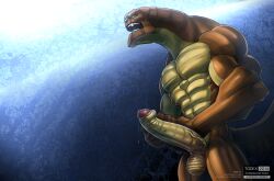 alien anthro balls bara ben_10 big_balls big_penis boner erection humungousaur male male_only masturbation muscles muscular nude penis solo solo_male todex vaxasaurian