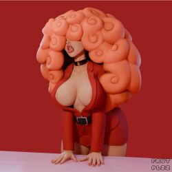 3d blender breasts clothed frutplzz lia3d red_hair sara_bellum secretary