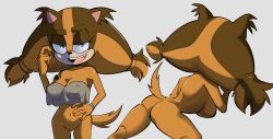 1girls anthro ass badger bottomless breasts busty female female_only looking_at_viewer monke_brush png small_ass small_waist solo sonic_(series) sonic_the_hedgehog_(series) sticks_the_badger