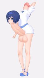 1futa 3d balls character_request diphallia diphallism futanari highhijiki koikatsu koikatsu_(medium) multi_penis penis penis_head penis_transformation transformation unusual_genitalia_placement unusual_penis_placement what