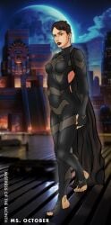 2023 black_hair capefemale costume dbx monthly_mistress oc short_hair superheroine