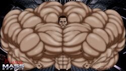 abs bad_anatomy biceps big_muscles brown_hair dark-skinned_male dark_skin extreme_muscles gigantic_muscles hair huge_muscles hyper_muscles large_muscles male male_only massive_muscles mg-fan muscles muscular muscular_arms muscular_male pecs yaoi