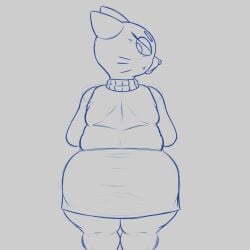 1:1 1girls 2022 anthro ass big_butt big_eyes biped blue_and_grey bottomwear cartoon_network clothed clothed_anthro clothed_female clothing countershade_snout countershading digital_drawing_(artwork) digital_media_(artwork) domestic_cat doofypidgeot elderly_anthro elderly_female eyebrows eyelashes eyelids felid feline felis female female_only fully_clothed fully_clothed_anthro fully_clothed_female gilf granny head_turned hi_res huge_butt iris lidded_eyes long_eyelashes looking_at_viewer looking_back looking_back_at_viewer mammal markings mary_senicourt mature mature_anthro mature_female mature_woman monochrome mouth_closed no_pupils old overweight overweight_anthro overweight_female portrait prick_ears rear_view resting_bitch_face sketch skirt snout solo solo_female standing sweater the_amazing_world_of_gumball thick_thighs three-quarter_portrait topwear turtleneck whisker_markings