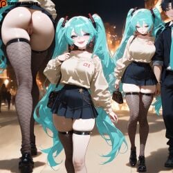 ai_generated boyfriend date hatsune_miku outside public