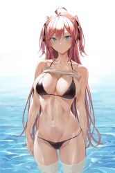 1girls big_breasts blush blush blushing_at_viewer breasts curvaceous curvy curvy_female female female_focus hi_res highres hiiragi_yuuichi hourglass_figure huge_breasts large_breasts light-skinned_female light_skin long_hair looking_at_viewer navel slim_waist thick_thighs thighs wide_hips