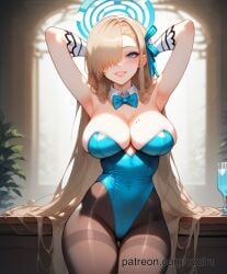 ai_generated asuna_(blue_archive) asuna_(bunny_girl)_(blue_archive) blue_archive female ozziru