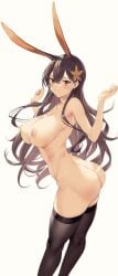 1girls areola areolae azur_lane big_breasts blush blush blushing_at_viewer breasts chikuma_(azur_lane) curvaceous curvy curvy_female female female_focus hi_res highres hiiragi_yuuichi hourglass_figure huge_breasts large_breasts light-skinned_female light_skin long_hair looking_at_viewer naked naked_female nipples nude nude_female slim_waist thick_thighs thighhighs thighs wide_hips