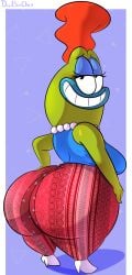 amphibian bev_bighead beverly_bighead big_ass davidsanchan female flare_pants forbidden_pants huge_ass looking_at_viewer milf rocko's_modern_life smile smiling smiling_at_viewer smirk smug tagme tank_top toad_(frog)