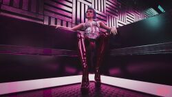 evelyn parker from cyberpunk 2077 by nippycattstudio