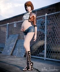 lewdrex max_caulfield pregnant sandals tagme