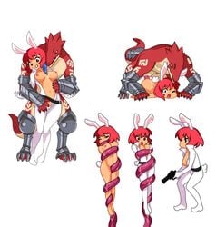 all_fours ambiguous_penetration animal_humanoid anthro anthro_on_female anthro_on_humanoid anthro_penetrating anthro_penetrating_female anthro_penetrating_humanoid arm_guards bob_cut breasts claws closed_eyes clothing echidna_wars_dx female female_on_anthro female_penetrated grabbing_from_behind gun human_female humanoid lagomorph lagomorph_humanoid leporid_humanoid lizard lizardman male male_penetrating mammal milia_wars nonhuman_male_on_human_female nude optionaltypo penetration pixel_art rabbit_humanoid ranged_weapon red_eyes reptile requiemdusk scales scalie shin_guards simple_background straight tail_armor tentacle tongue tongue_out usaco weapon