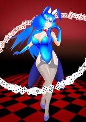 1girls bunny_ears bunnysuit duel_monster eria_the_water_charmer yu-gi-oh!