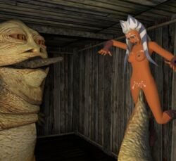 1boy 1girls 3d ahsoka_tano alien boots boots_only breasts clone_wars clone_wars_ahsoka_(aged_up) domination female femsub footwear forced hutt interspecies jabba_the_hutt maledom markings monster naked_boots naked_footwear noxformi open_mouth penetration pubic_tattoo rape shocked shoes shoes_only slave spitroast star star_wars submissive tail tail_sex togruta torture torture_chamber ugly_bastard ugly_man unwilling vaginal_penetration white_markings