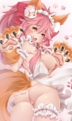 animal_ears fate/grand_order fate_(series) kanachirou pussy tail tamamo_cat uncensored