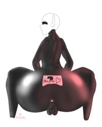 1boy ass back_view backsack big_ass femboy gay girly hb-edstar hollow_knight huge_ass kurkri_(hollow_knightoc) male_focus male_only open_anus presenting presenting_anus presenting_balls presenting_butt presenting_hindquarters solo_male