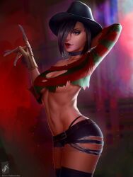 1girls female freddy_krueger nightmare_on_elm_street rule_63 themaestronoob