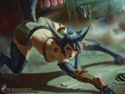 girl league_of_legends monster_girl rule_63 solo_female themaestronoob warwick