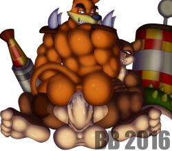 10s 2016 4_toes activision anal anal_sex anthro anthro_on_anthro anthro_penetrated anthro_penetrating anthro_penetrating_anthro anus ass back_muscles balls biceps big_balls big_penis blackbear bodily_fluids brown_body brown_fur bubble_butt canid canine canis clenched_teeth cowgirl_position crash_(series) crocodile crocodilian crocodylid dasyuromorph dingo dingodile duo eyebrows fangs feet from_front_position fur genital_fluids genitals green_body green_scales grin hand_on_leg hand_on_thigh hybrid interspecies looking_at_penetration looking_back lying male male/male male_only male_penetrated male_penetrating male_penetrating_male mammal marsupial muscular muscular_anthro muscular_male nude on_back on_bottom on_ground on_top orange_body orange_fur penetration penis reptile scales scalie sex simple_background smile soles spikes spread_legs spreading tail tan_body tan_fur teeth thick_eyebrows thylacine tiny_tiger toes triceps white_background