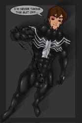 male male_only marvel marvel_comics peter_parker raf_(nsfw) spider-man spider-man_(black_suit) symbiote symbiote_suit the_spectacular_spider-man venom_(marvel)