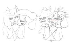 ahe_gao anthro anthro_on_anthro big_breasts big_penis blush blush_lines brain_fuck breasts canid canid_demon canine canine_penis choker collar cum cum_in_ear cum_out_mouth cum_out_nose demon ear_fuck ear_penetration elzzombie female furry helluva_boss huge_breasts knot knotted_penis long_hair looking_pleasured loona_(helluva_boss) male male/female mammal mind_break mindfuck moaning mythology open_mouth semen straight tongue tongue_out