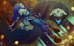 kindred lamb_(league_of_legends) league_of_legends themaestronoob wolf_(league_of_legends)