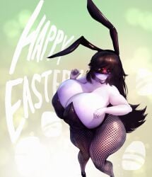 1girls big_breasts big_thighs black_hair blue_blush blush blush_lines blushed blushing_female blushing_profusely breasts breasts_apart breasts_bigger_than_head breasts_bigger_than_torso bunny_ears bunny_girl bunnysuit bursting_breasts child_bearing_hips cleavage cleavage_overflow drawncraft easter enormous_breasts female female_focus female_only fishnet_legwear fishnet_pantyhose fishnet_stockings gigantic_breasts high_heels hips_wider_than_shoulders huge_breasts humongous_breasts hyper_breasts large_breasts large_thighs long_hair massive_thighs pale-skinned_female pale_skin rami_(kalmoire) raminta_ziuretaite skull_crushing_thighs solo solo_female solo_focus spider spider_girl strapless_leotard thick_thighs thunder_thighs venus_body white_skin wide_hips